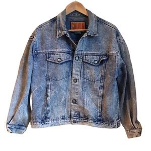 Vintage 80’s Calvin Klein Acid Wash Denim Jean Jacket